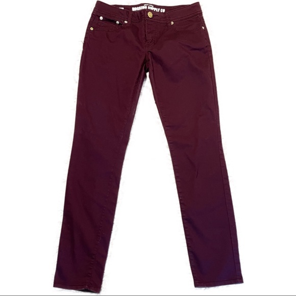 Mossimo skinny jeans wine/burgundy - Picture 2 of 7